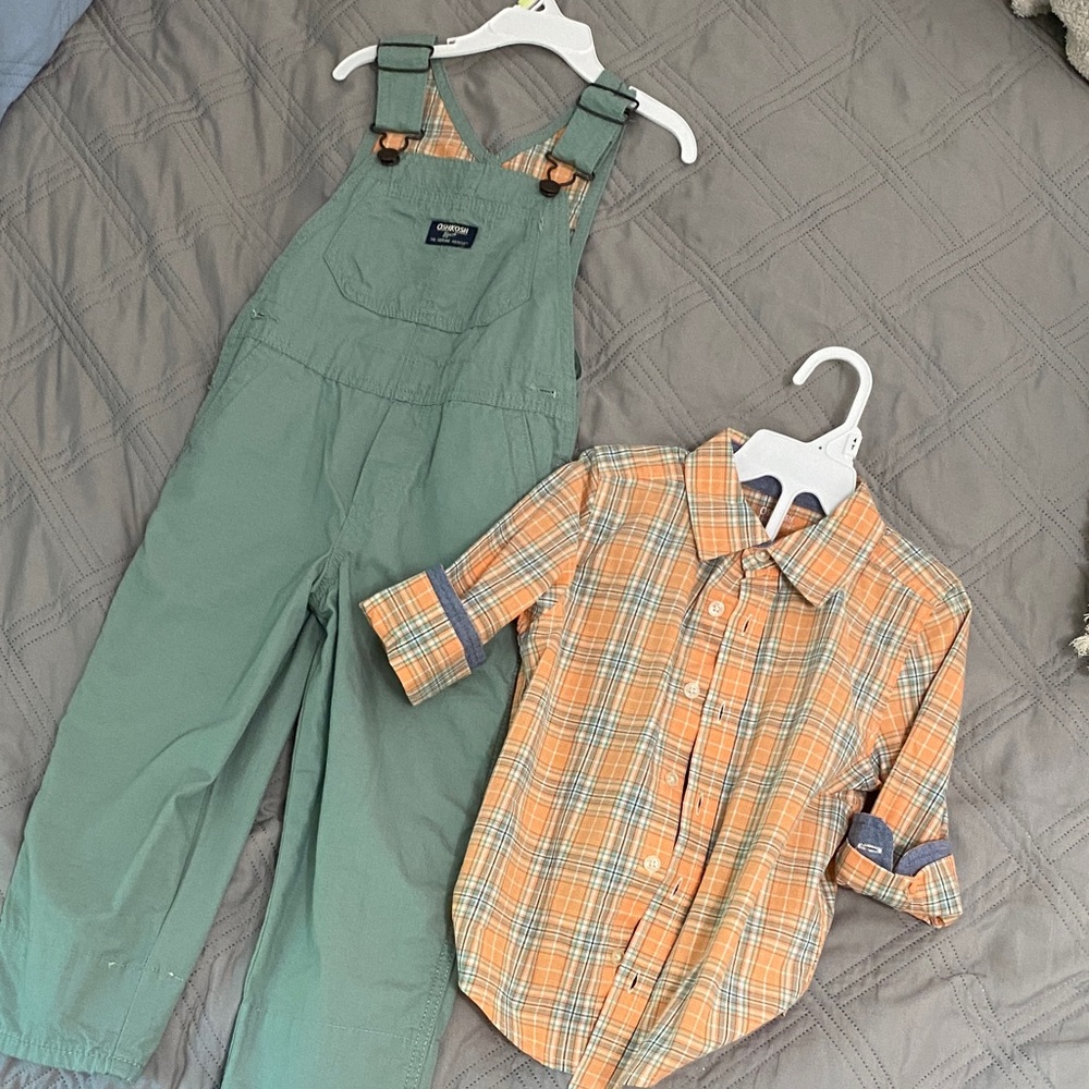 OshKosh B'gosh Green Overalls for Kids